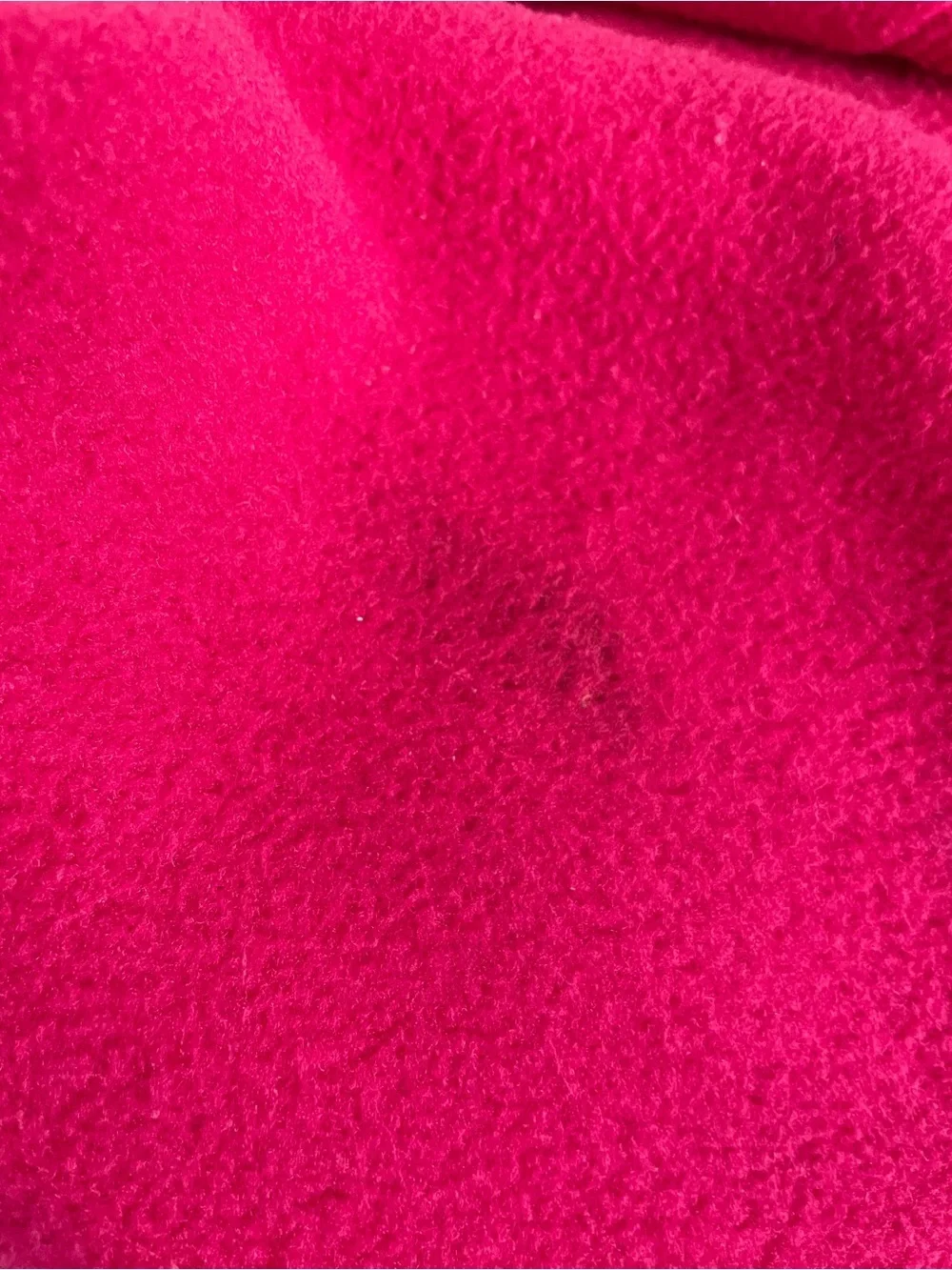 L.L. Bean Girls size Medium 10-12 Bright Pink Fleece Hoodie with Navy Trim